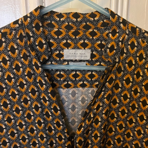 Tribal print button up shirt - Picture 2 of 2